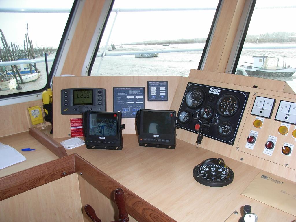 Amnagement poste de pilotage dans passerelle